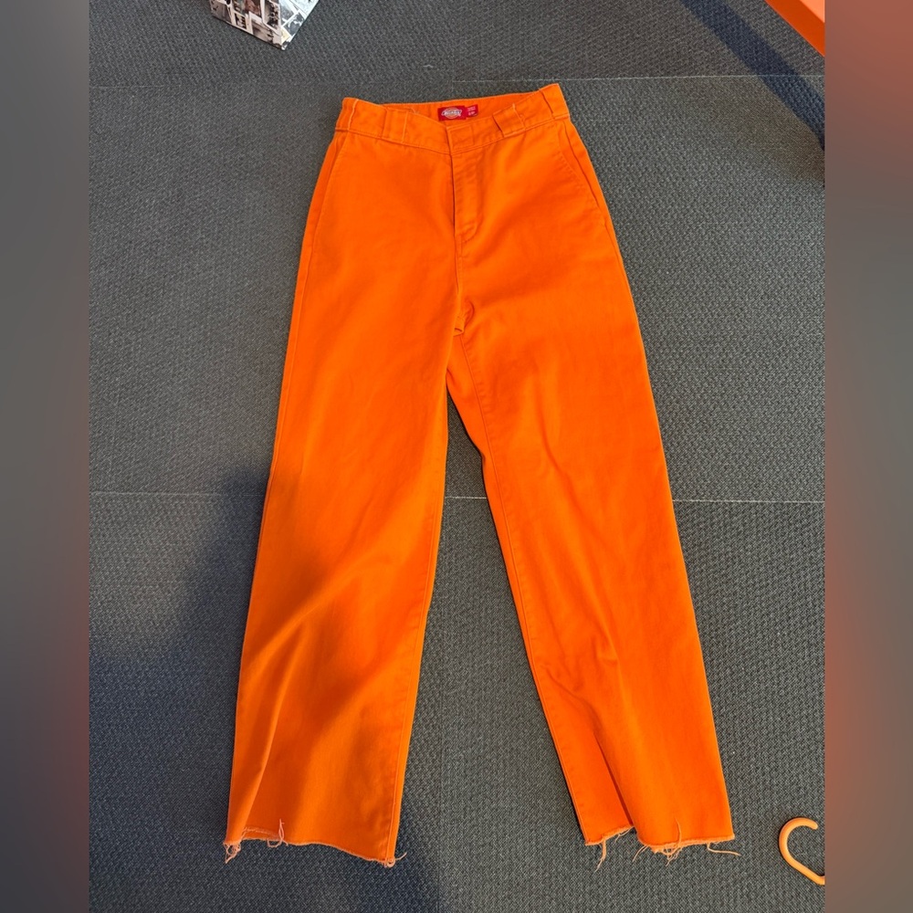 Orange Dickies Wide Leg Pants